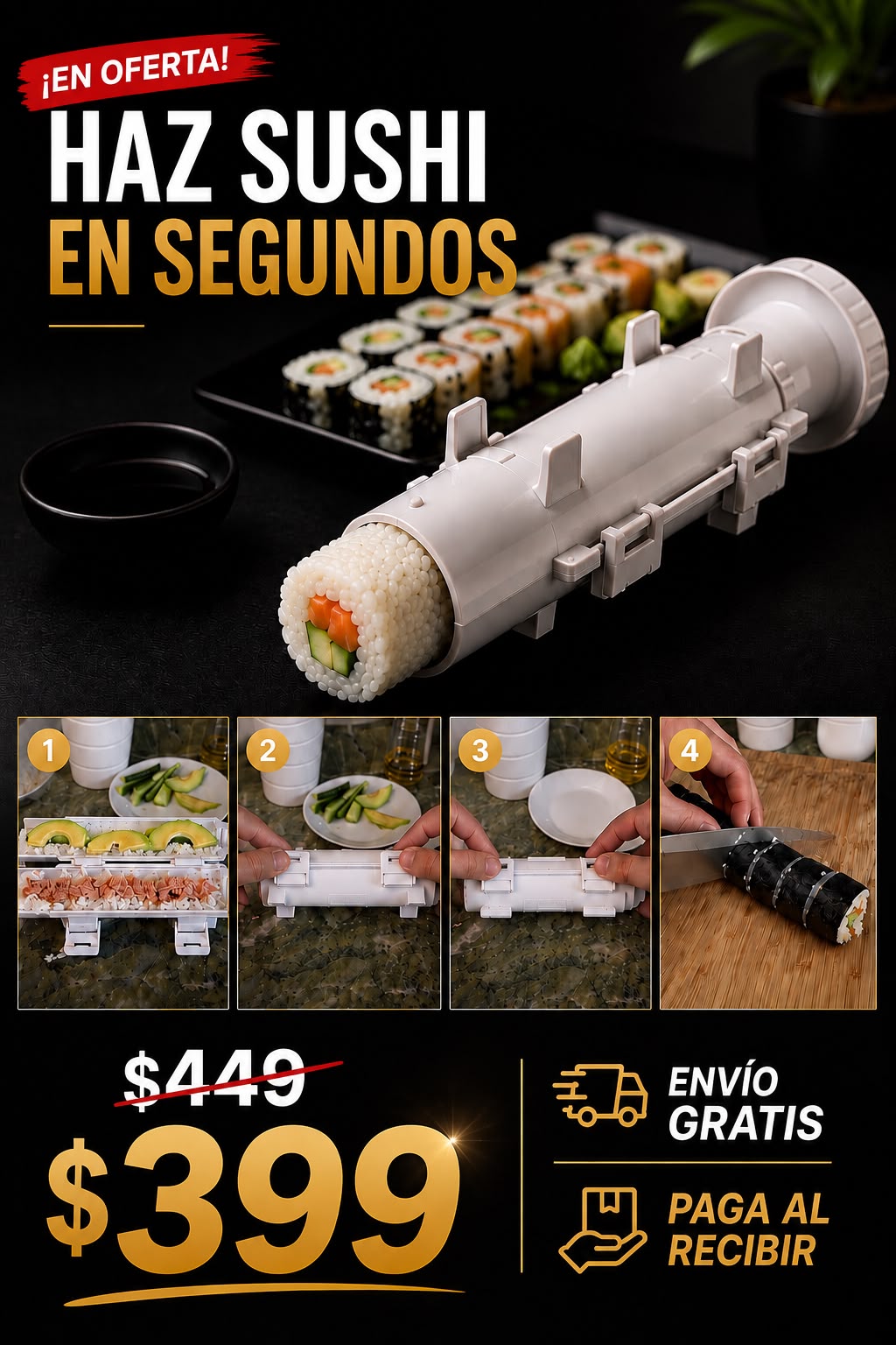 Sushi Bazooka | Máquina para Hacer Sushi